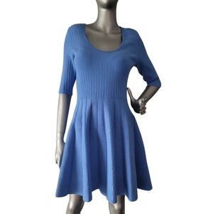 Hugo Boss Frankina A-line Bright Blue Mini Dress Size Large